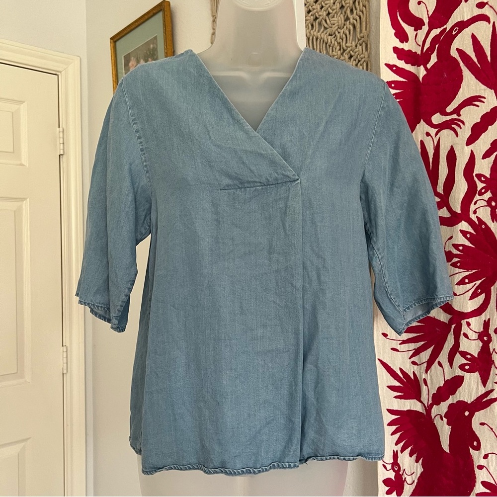 COS LIGHT BLUE TOP